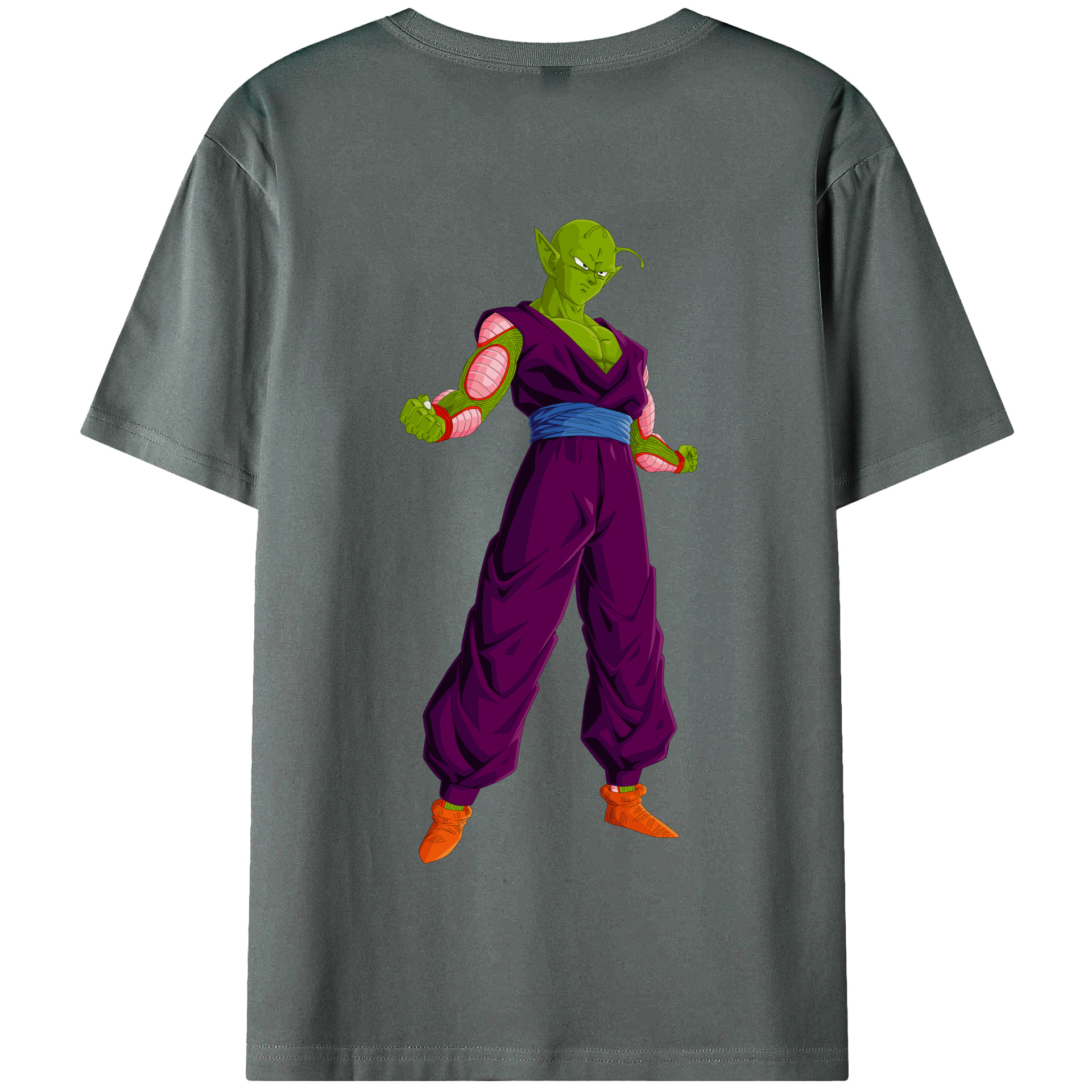 （画像用） ドラゴンボール ピッコロ DRAGON BALL Piccolo 綿100％半袖Tシャツ（背面プリント）